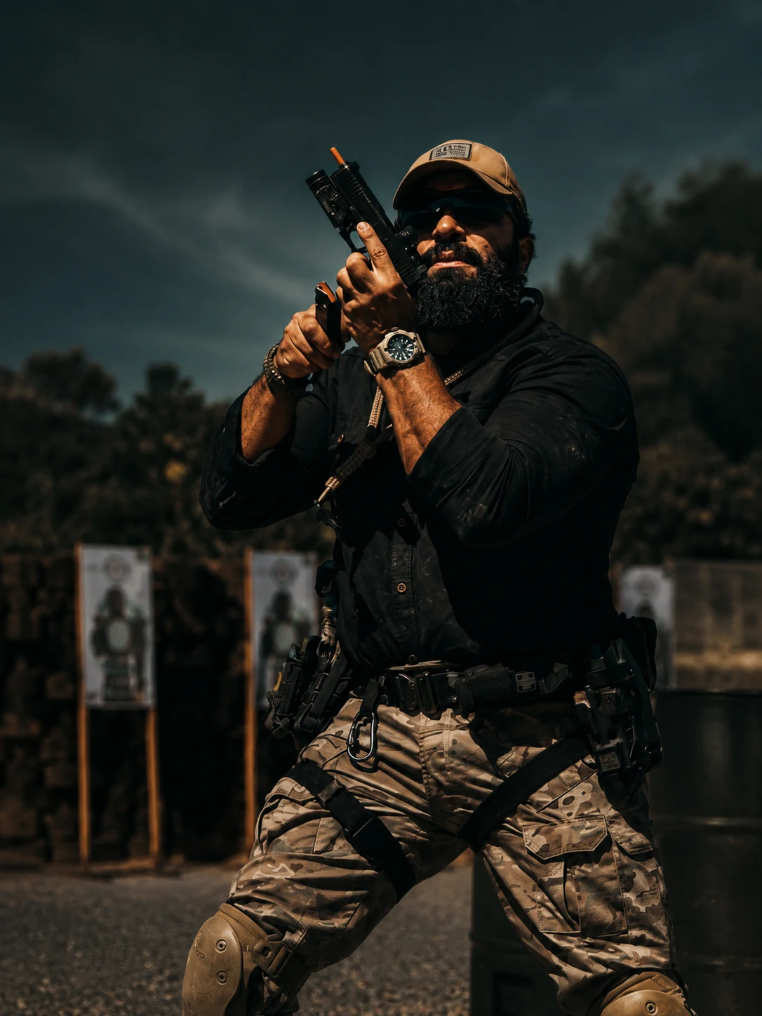 Rodrigo Soares em treinamento operacional no estande